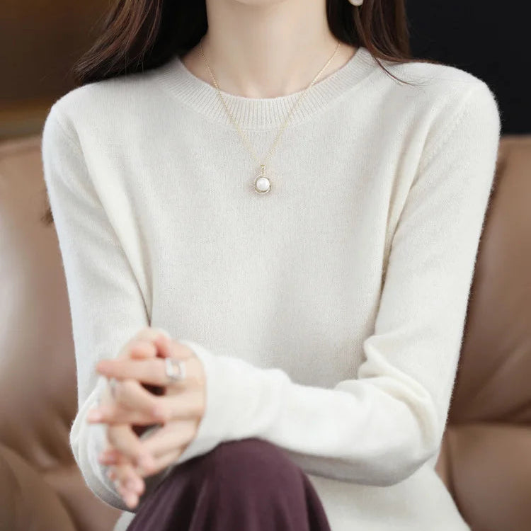 Jocelyn Rose Merino Wool Crewneck