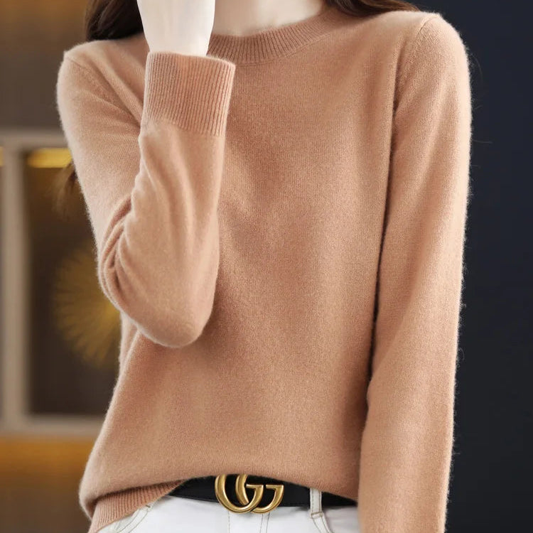 Jocelyn Rose Merino Wool Crewneck