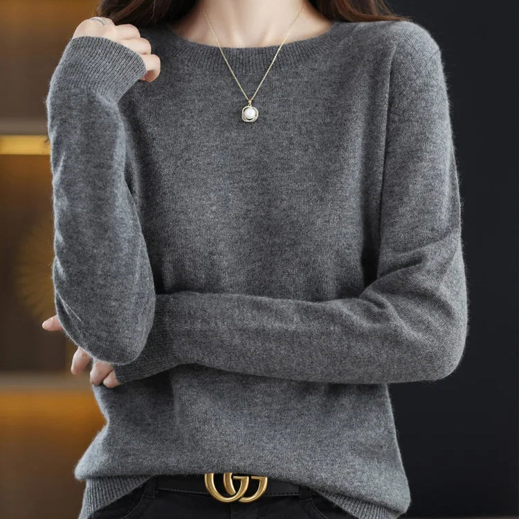 Jocelyn Rose Merino Wool Crewneck