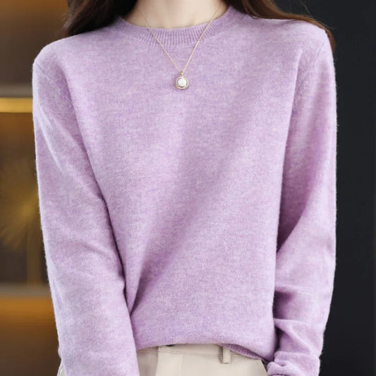 Jocelyn Rose Merino Wool Crewneck
